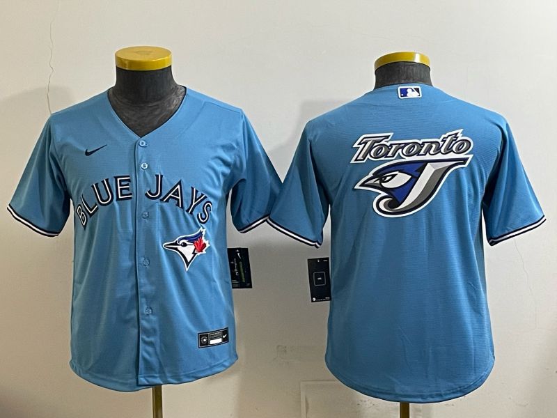 Youth 2025 Nike Toronto Blue Jays Blank Light Blue Game MLB Jersey 05->youth mlb jersey->Youth Jersey
